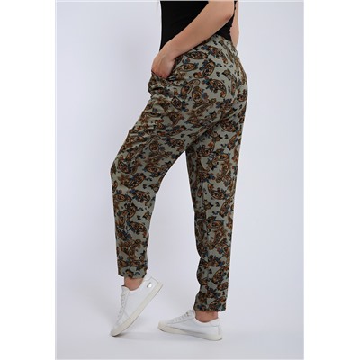 274 Брюки-бананы из штапеля