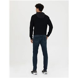 Koyu Lacivert Slim Fit Jean Pantolon
