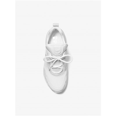 Michael Kors Outlet Olympia Mixed-Media Trainer
