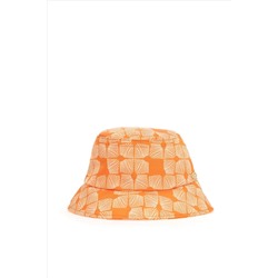 Kadın Turuncu Bucket Şapka