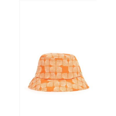 Kadın Turuncu Bucket Şapka