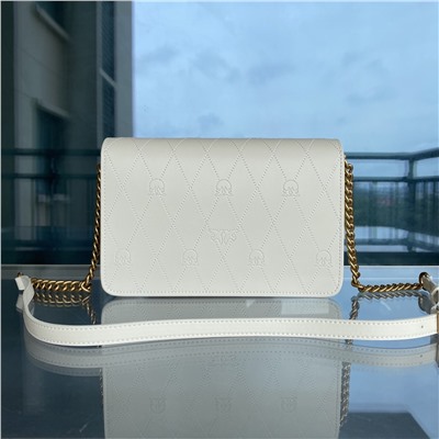 PINKO классическая двойная сумка через плечо с тиснением птицы и ромбов на цепочке, размер: 25*17*