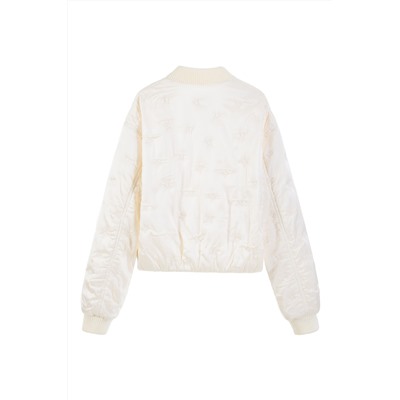 Chaqueta de seda Beige