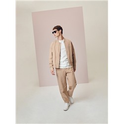 Bomberjacke aus Leinenmischung