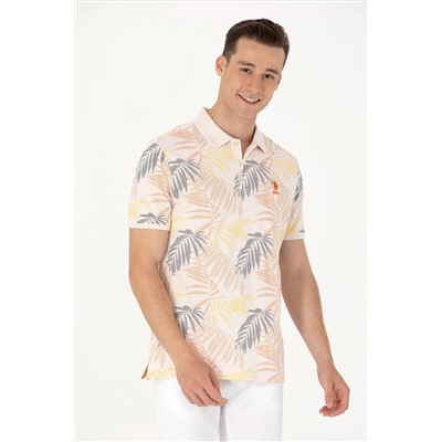 Erkek Ekru Polo Yaka Tişört