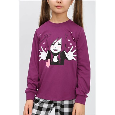 Детская пижама с брюками 91237 для девочки (джемпер, брюки) НАТАЛИ #885629