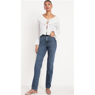 Extra High-Waisted Straight Jeans
