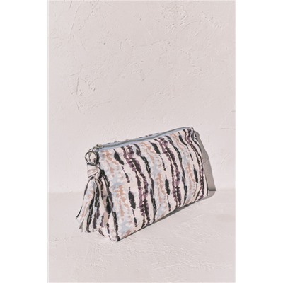 Bolsa bañador- bikini impermeable Tie Dye marrón