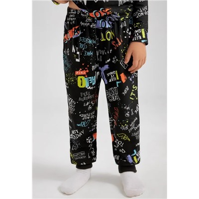 Пижама для мальчиков. Ткань: 95% хлопок + 5% стрейч