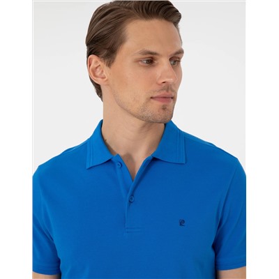 Saks Slim Fit %100 Pamuk Polo Yaka Basic Tişört
