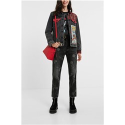 Chaqueta vaquera loose Mickey Mouse