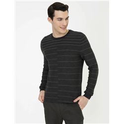 Antrasit Slim Fit Kazak