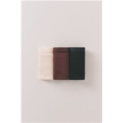Pack 3 bragas clásicas canalé blanco