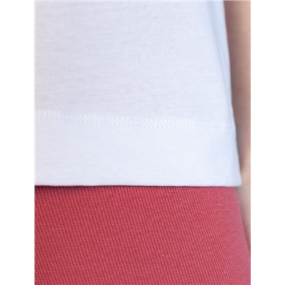 Футболка с принтом свободная из премиального 100% хлопка