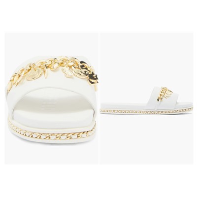 Basia Charm Chain Slide Sandal (Women)