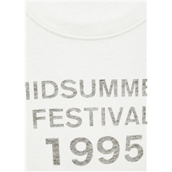 Camiseta crop estampada