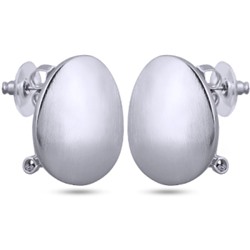 Серьги Геометрия (покрытие матовый родий)