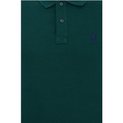 Erkek Koyu Yeşil Basic Polo Yaka Tişört