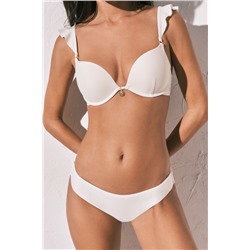 Braga bikini clásica balnca