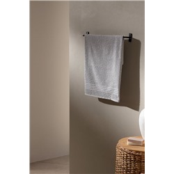 Derline Pamuklu Yüz Havlusu - Gri - 50x70 cm