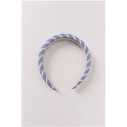 Diadema pelo print rayas azul