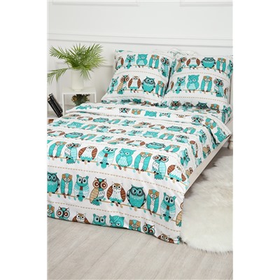 Детское постельное белье Совы полисатин ,наволочки 50х70 и 70х70см
