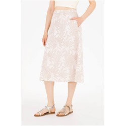 Kadın Krem Dokuma Etek