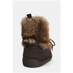COMBINED FAUX FUR ANKLE BOOTS SKI COLLECTION