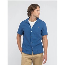 WHITE LABEL DOUBLE GAUZE CAMP SHIRT