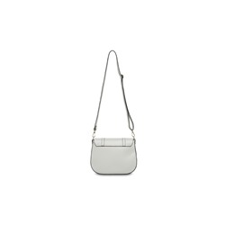 Bandolera de piel Tex Gris claro