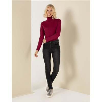 Antrasit Skinny Fit Jean Pantolon