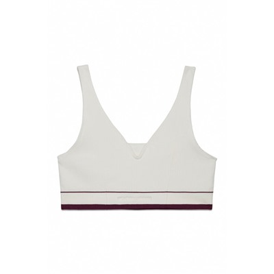 Top triangular LOVELY sin costuras blanco