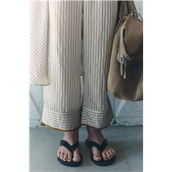 ZW COLLECTION CONTRAST PYJAMA-STYLE TROUSERS