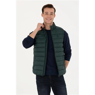 Erkek Koyu Yeşil Yelek