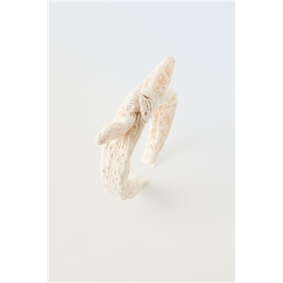 OPENWORK HEADBAND WITH BOW