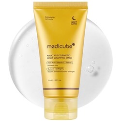 Medicube Collagen Overnight Wrapping Peel Off Facial Mask Pack - Elasticity & Hydration Care, Reduces Sagging & Dullness - Hydrolyzed Collagen For Glowing Skin - Korean Skin Care, 2.53 fl.oz