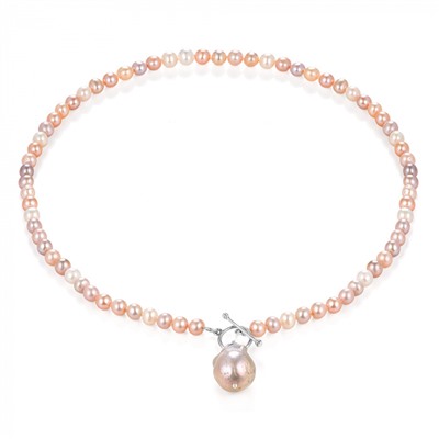 Бусы серебро 01417S9D7.5.50