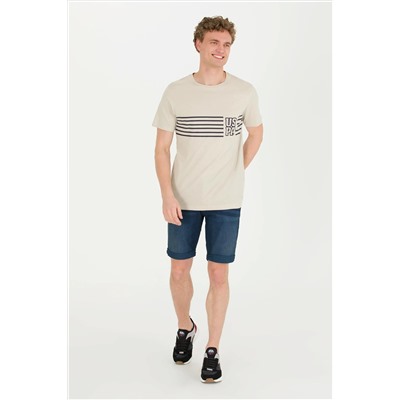 Erkek Taş Bisiklet Yaka Tişört