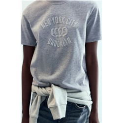 SHIMMER TEXT T-SHIRT