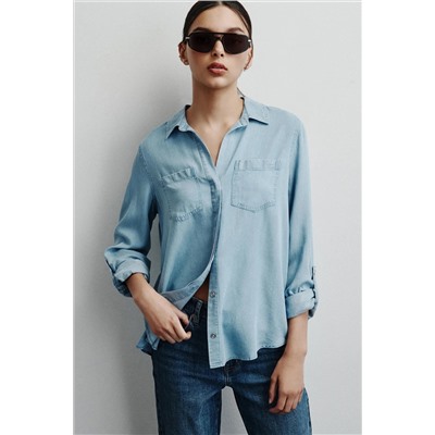 SPLIT BACK BUTTON FRONT WITH ROLL TAB