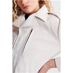 Chaqueta recta bolsillos