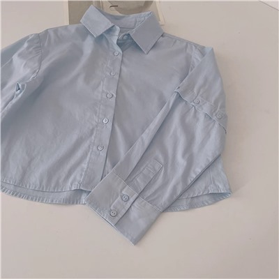 Укороченная рубашка-трансформер для девочек ЗАР*А