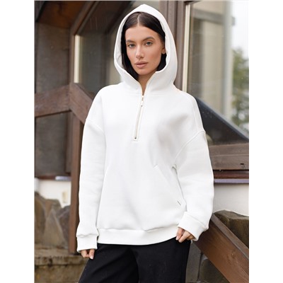 Худи из премиального футера трехнитки с начесом