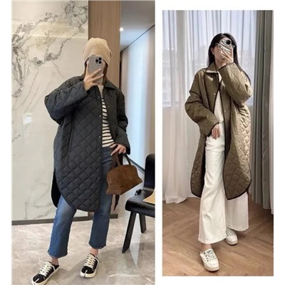 Женское хлопковое стеганое пальто ТОТЕ*М 🤍