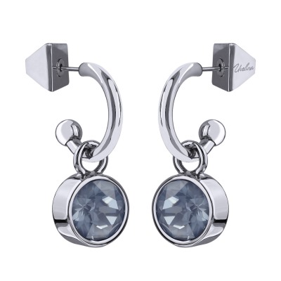 Серьги Теннис (кристаллы SW байкальский лед 8мм; покрытие родий), Есть комплект