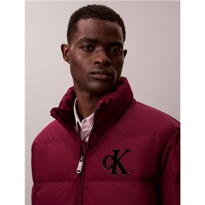 Chenille Monogram Puffer Jacket