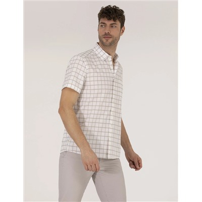 Haki Regular Fit Kısa Kollu Gömlek