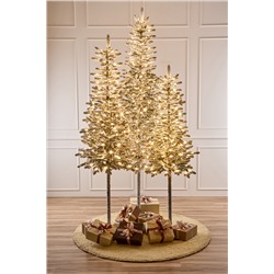 Ель искусственная заснеженная с лампочками Королева Тянь Шаня 1,8 м