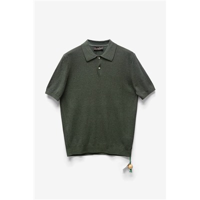 Фактурное мужское поло из смесового льна в стиле old money  (4 цвета)