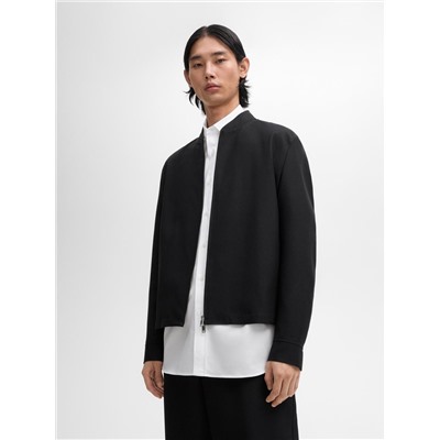 Chaqueta bomber mezcla lana
